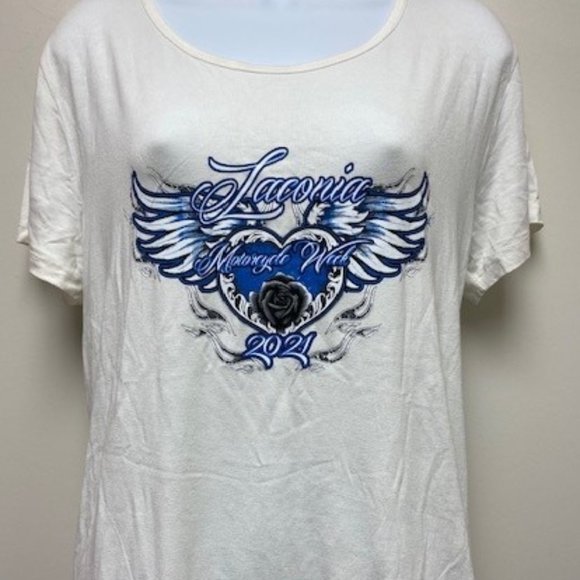 Laconia Bike Week 2021 Women's T-Shirt - NWT - size Large‎ - Picture 1 of 4